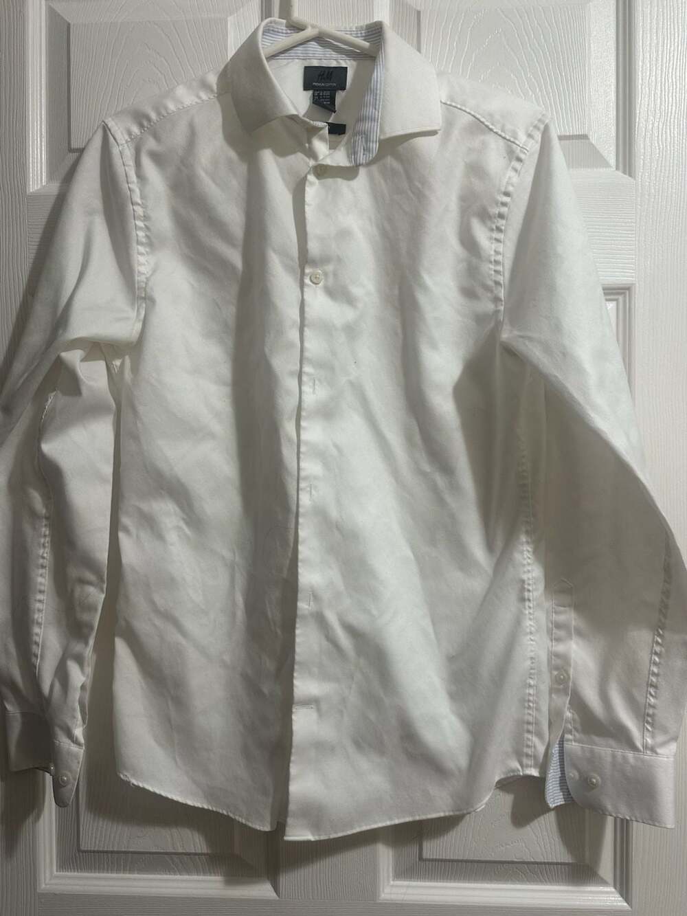 H&M Slim Fit Dress Shirt Size M 15 3/4